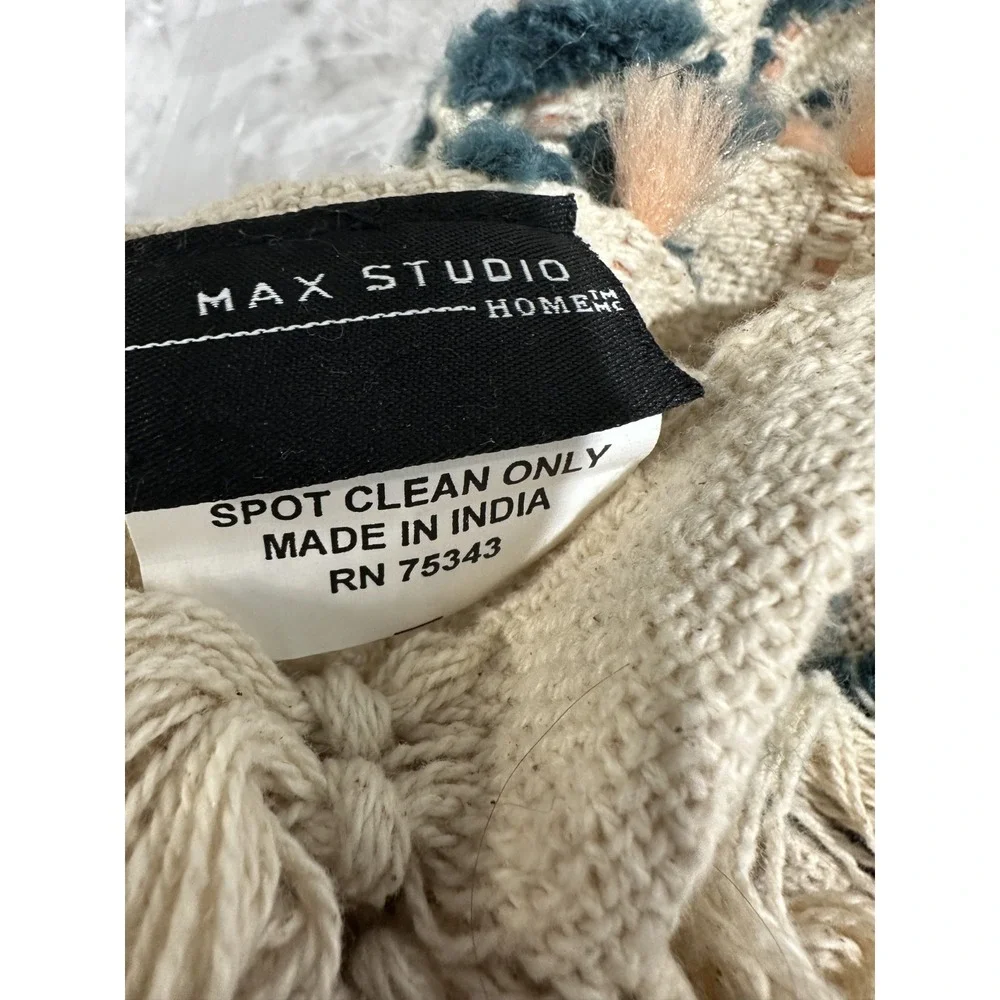 Max Studio Home Decorative Throw Multicolor Textured Puffs‎ 50